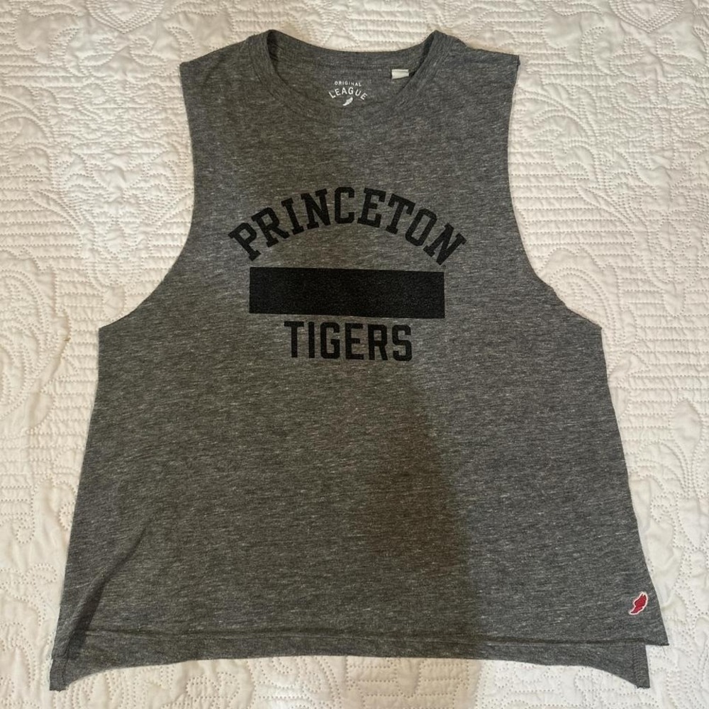 Princeton Tigers Upcycled‎ gray tank top SMALL Preppy Indiesleaze - Picture 6 of 8